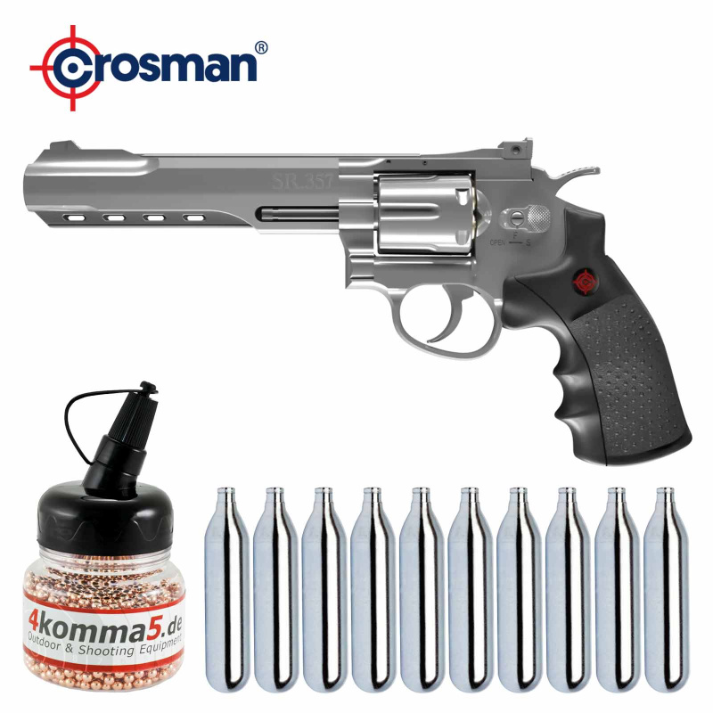 SET Crosman SR357 Bicolor - 4,5 mm Stahl BB Co2-Revolver (P18)