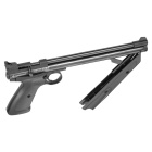 Crosman Luftpistole American Classic 1322 Black mit vorkomprimierter Luft 5,5 mm Diabolo (P18)