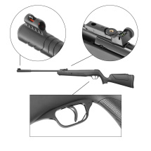 SET First Strike Bearhunter Schwarz - Knicklauf Luftgewehr 4,5 mm (P18)