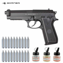 Superset Borner 92M Co2 Pistole Vollmetall 4,5 mm BB (P18)