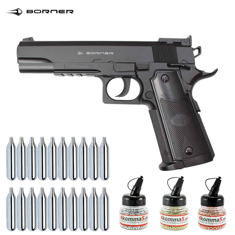 Superset Borner 1911 Co2 Pistole Polymer 4,5 mm BB (P18)