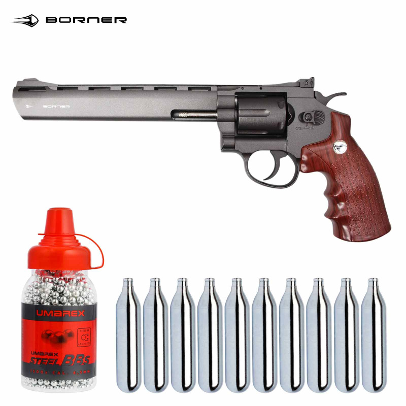 SET Borner Super Sport 703 Co2-Revolver Kaliber 4,5 mm BB (P18)