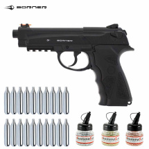 Superset Borner Sport 306M Co2 Pistole Vollmetall 4,5 mm...