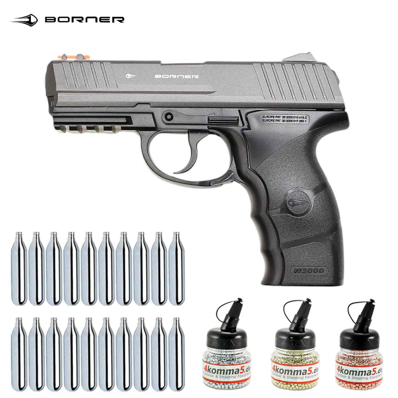 Superset Borner W3000 Co2 Pistole Polymer 4,5 mm BB (P18)