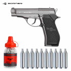 SET Borner M84 Co2 Pistole Titan 4,5 mm BB (P18)