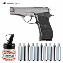 SET Borner M84 Co2 Pistole Titan 4,5 mm BB (P18)