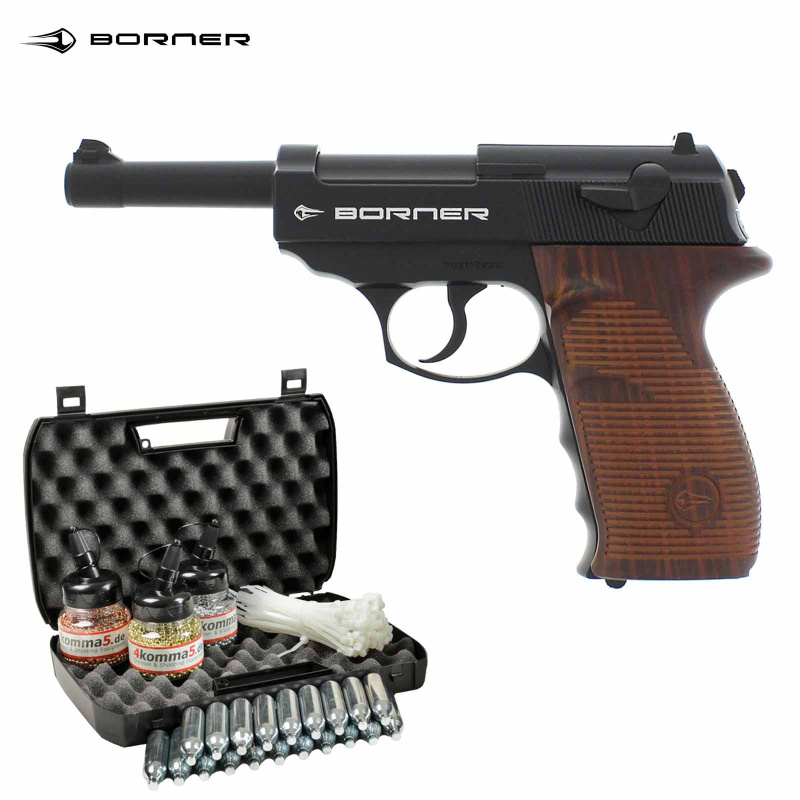 Kofferset Borner C41 Co2 Pistole Blowback 4,5 mm BB (P18)