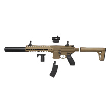 Modell II. Wahl - SIG SAUER MCX Co2-Gewehr FDE 4,5 mm Diabolo (P18) + 1 x 20 Red Dot