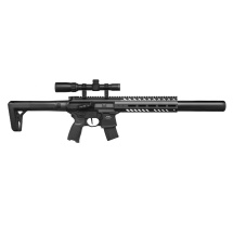 Modell II. Wahl - SIG SAUER MCX Co2-Gewehr Schwarz 4,5 mm Diabolo (P18) mit R.I.S Schienensystem + 1-4x24 Zielfernrohr