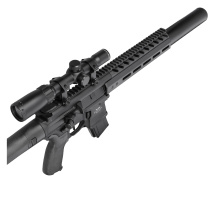 Modell II. Wahl - SIG SAUER MCX Co2-Gewehr Schwarz 4,5 mm Diabolo (P18) mit R.I.S Schienensystem + 1-4x24 Zielfernrohr