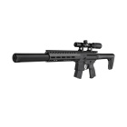 Modell II. Wahl - SIG SAUER MCX Co2-Gewehr Schwarz 4,5 mm Diabolo (P18) mit R.I.S Schienensystem + 1-4x24 Zielfernrohr