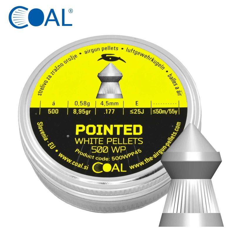 COAL White Pellets - Spitz Diabolos - 4,5 mm