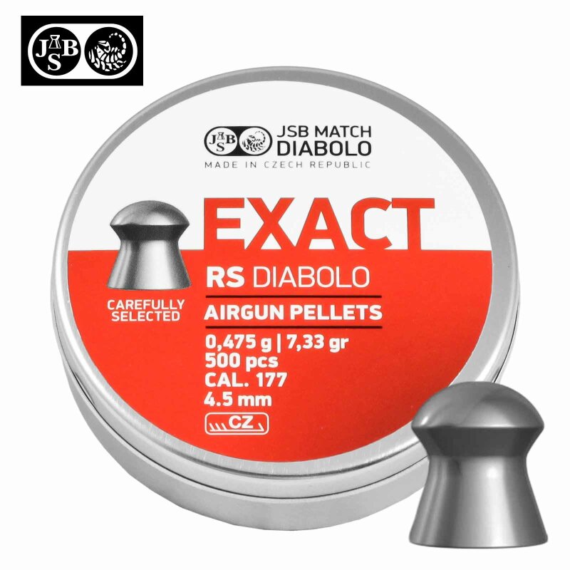 JSB Exact RS Diabolo 4,52 mm Field & Target Luftgewehrkugel