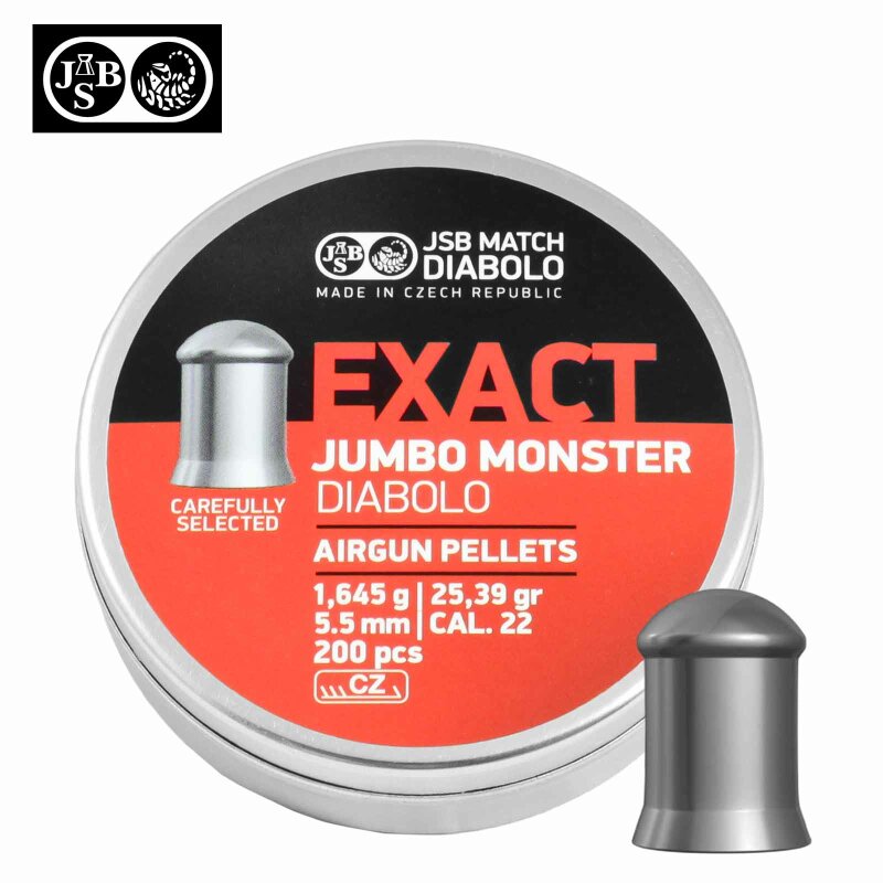 JSB Exact JUMBO Monster Diabolo 5,52 mm Field & Target Luftgewehrkugel