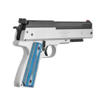 Luftpistole Weihrauch HW45 Stainless 4,5 mm Fiberoptik (P18)