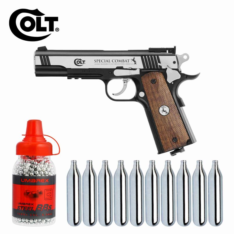 Luftpistolenset Colt Special Combat Classic 4,5 mm BB (P18) Co2-Pistole