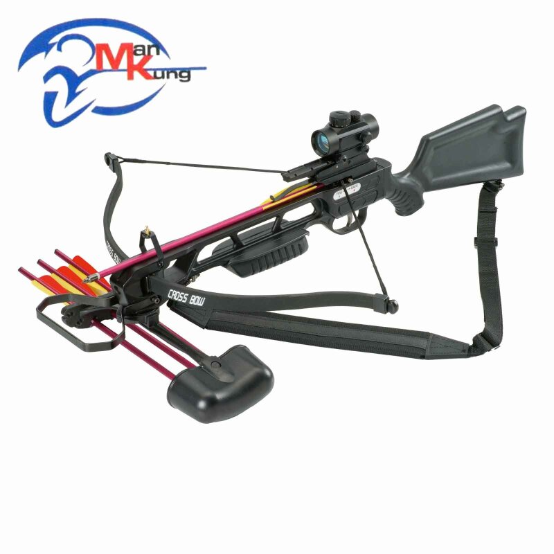 SET Recurve Armbrust Man Kung Hawk® 175 Black - 160lbs (P18)