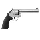 Co2 Revolver Set: Smith & Wesson 586 - 6 Zoll Nickel 4,5 mm Diabolo (P18)