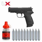 Luftpistolenset Umarex HPP 4,5 mm Stahl BB Blowback Co2-Pistole (P18)