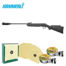 SET Luftgewehr Hämmerli Firefox 500 (P18) + 1000 Diabolos + 100 Scheiben + Kugelfang