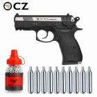 Luftpistolenset CZ75D Compact 4,5 mm Stahl BB Dual Tone Co2-Pistole Non Blow Back (P18)