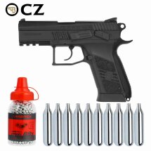 Luftpistolenset CZ 75 P-07 Duty 4,5 mm Stahl BB Co2-Pistole Blow Back (P18)