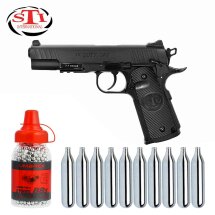 Luftpistolenset STI Duty One 4,5 mm Stahl BB Co2-Pistole...