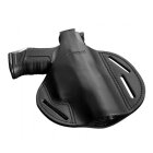 Umarex Gürtelholster Quick Defense für CP99 und H&K P30 - Leder Schwarz