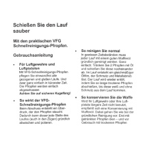 VFG-Schnellreinigungs-Pfropfen für Luftgewehre und Pistolen 4,5