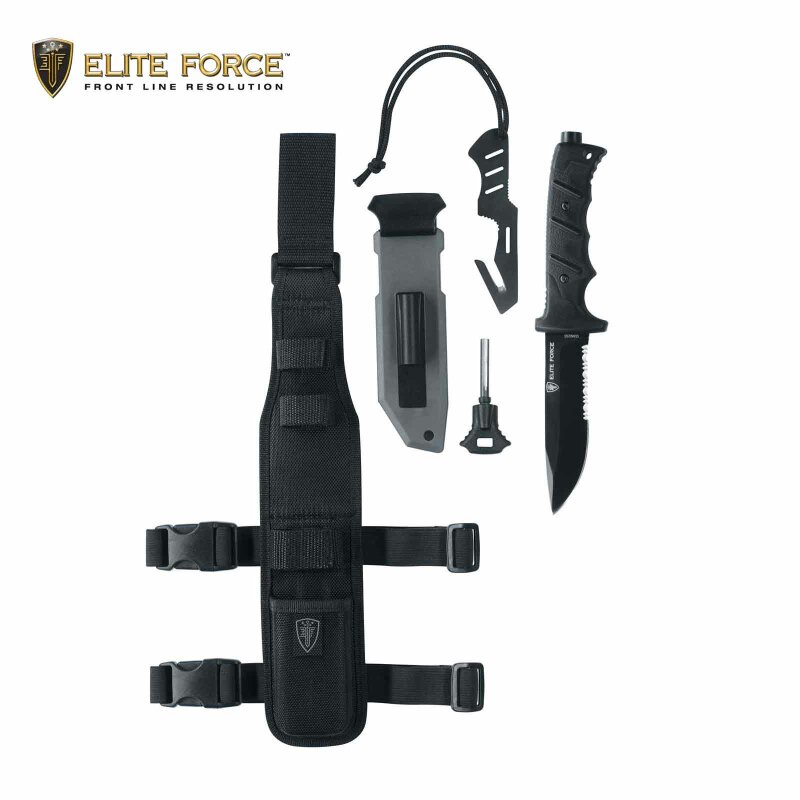 Elite Force Messer EF 703 Kit Outdoormesser mit Zubehör und Holster (P18)