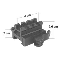 UTG Tri-Slot Double Rail Riser mit Schnellmontage...