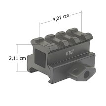 UTG 0.83" High 3-Slot Med-Profile Compact Riser...