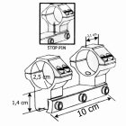 UTG Einteilige Montage für Zielfernrohre mit 25,4 mm Rohrdurchmesser für 11 mm