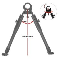 UTG Zweibein Dragon Claw Clamp-on mit Tactical/Sniper...