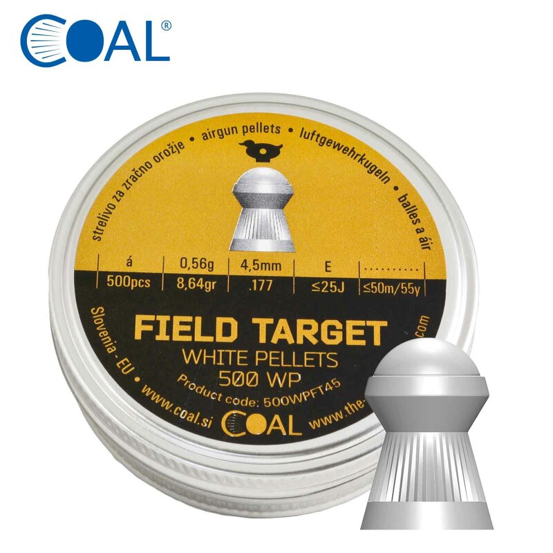 COAL White Pellets - Field Target Pellets - Kopfmaß 4,50 mm