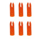 6-er Pack Arizona Plastinock 11/32" Klebenocken Flu Orange