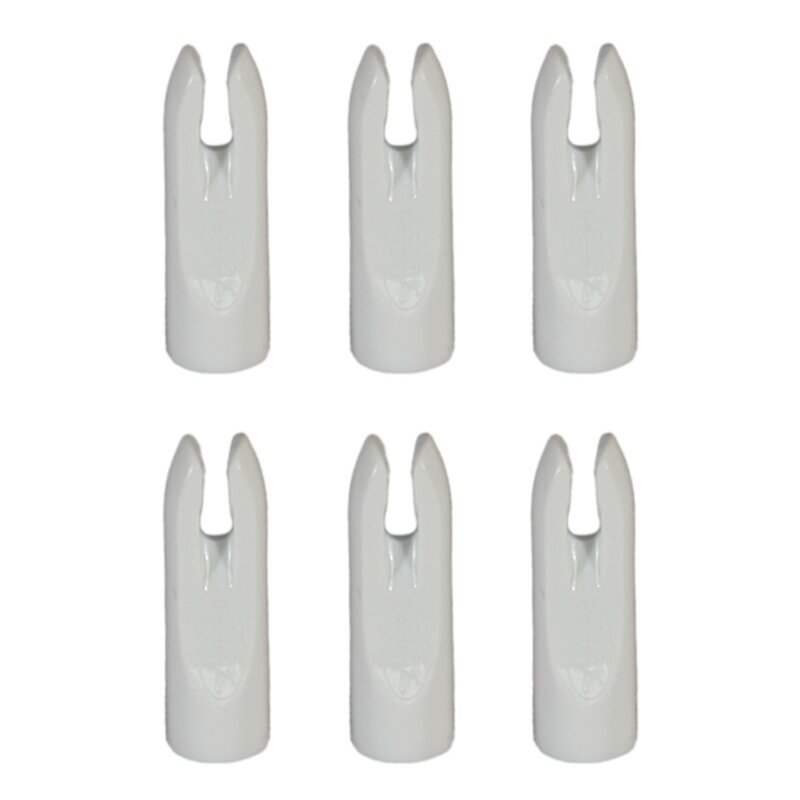 6-er Pack Arizona Plastinock 5/16" Klebenocken Weiß