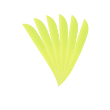 6-er Pack Trueflight Naturfedern Parabol 5" Chartreuse