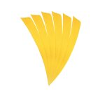 6-er Pack Trueflight Naturfedern Shield 4" Gelb