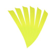 6-er Pack Trueflight Naturfedern Shield 3" Chartreuse