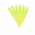 6-er Pack Trueflight Naturfedern Parabol 2 1/2" Chartreuse