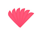 Bohning Impulse Vanes/Plastikfedern 3" Hot Pink