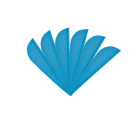 Bohning Impulse Vanes/Plastikfedern 4" Light-Blau