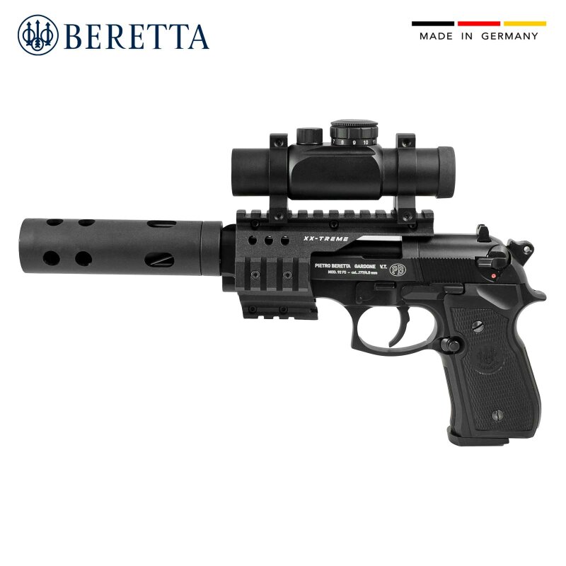 Beretta 92 FS XX-Treme 4,5 mm Diabolo brüniert (P18) Co2-Pistole