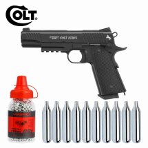 Luftpistolenset Colt Government M45 CQBP 4,5 mm Stahl-BB...