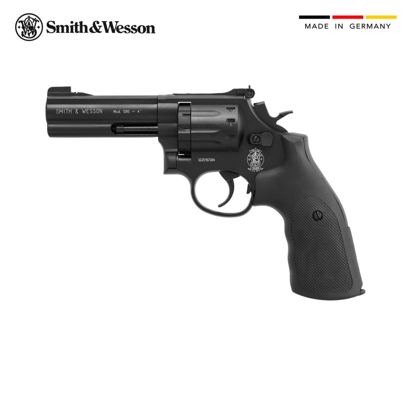 Co2 Revolver Smith & Wesson 4 Zoll brüniert 4,5 mm Diabolo (P18)