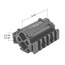 UTG Universal Tri-Rail mit 5 Slots für Laufmontage (13-20 mm)