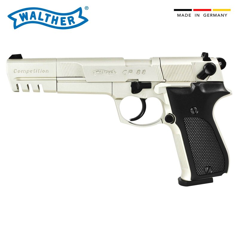 Walther CP88 Competition 6 Zoll 4,5 mm Nickel (P18) Co2-Pistole