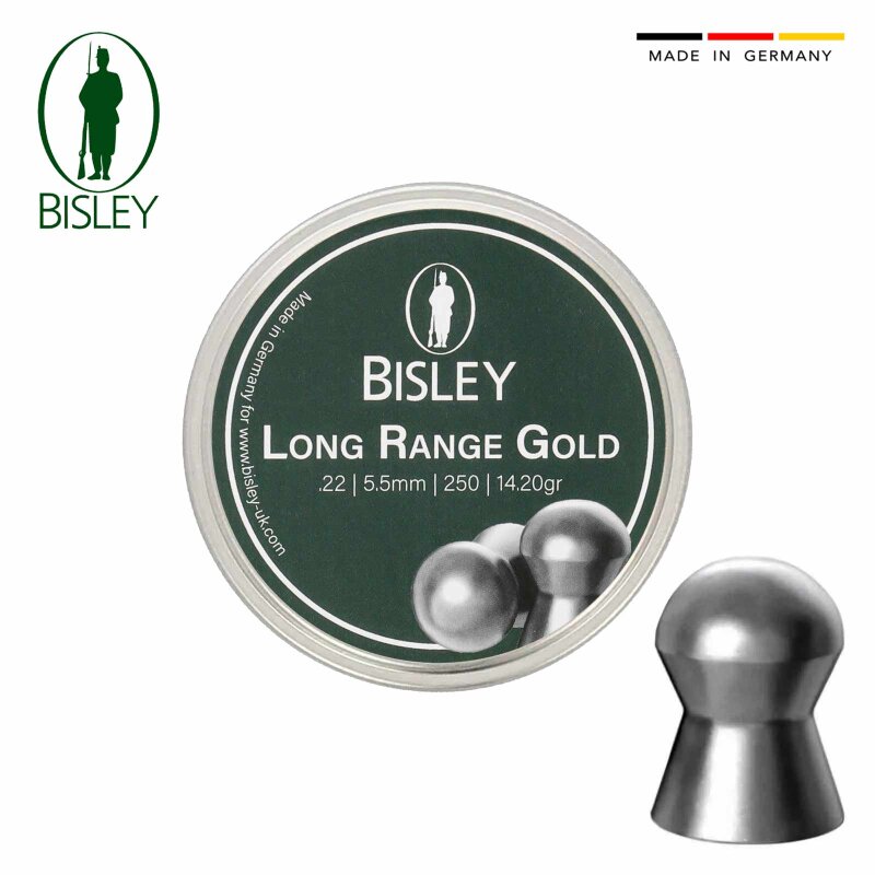 Bisley Long Range Gold Diabolo 5,5 mm (.22 cal) - Luftgewehrkugeln