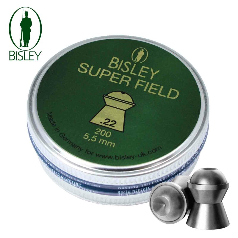 Bisley Superfield Diabolo 5,5 mm (.22 cal) - Luftgewehrkugeln